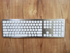 Macally Quick Switch Bluetooth Keyboard Mac/iPad/iPhone, Silver BTWKEYMB