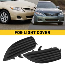 Pair Front Bumper Fog Light Lamp Bezel Cover LH & RH For 2010-2011 Toyota Camry
