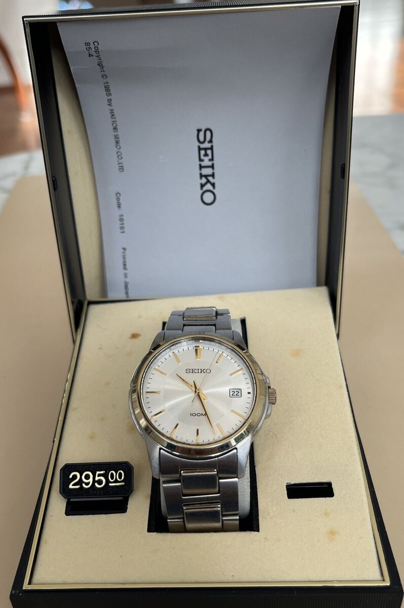 SEIKO Quartz Japan 10 Bar Stainless Steel Men's Watch INa SEIKO Quartz Japan 10 Bar Stainless Steel Men's Watch INa