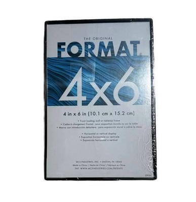 MCS Format Frame 4x6 Black (Same Shipping Any Qty)