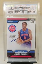2022-23 Panini Donruss Jalen Duren RC Next Day Autograph GBTC Auto 10 XI80