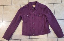 Levi s Red Tab Maroom Trucker Denim Jacket Western Classic