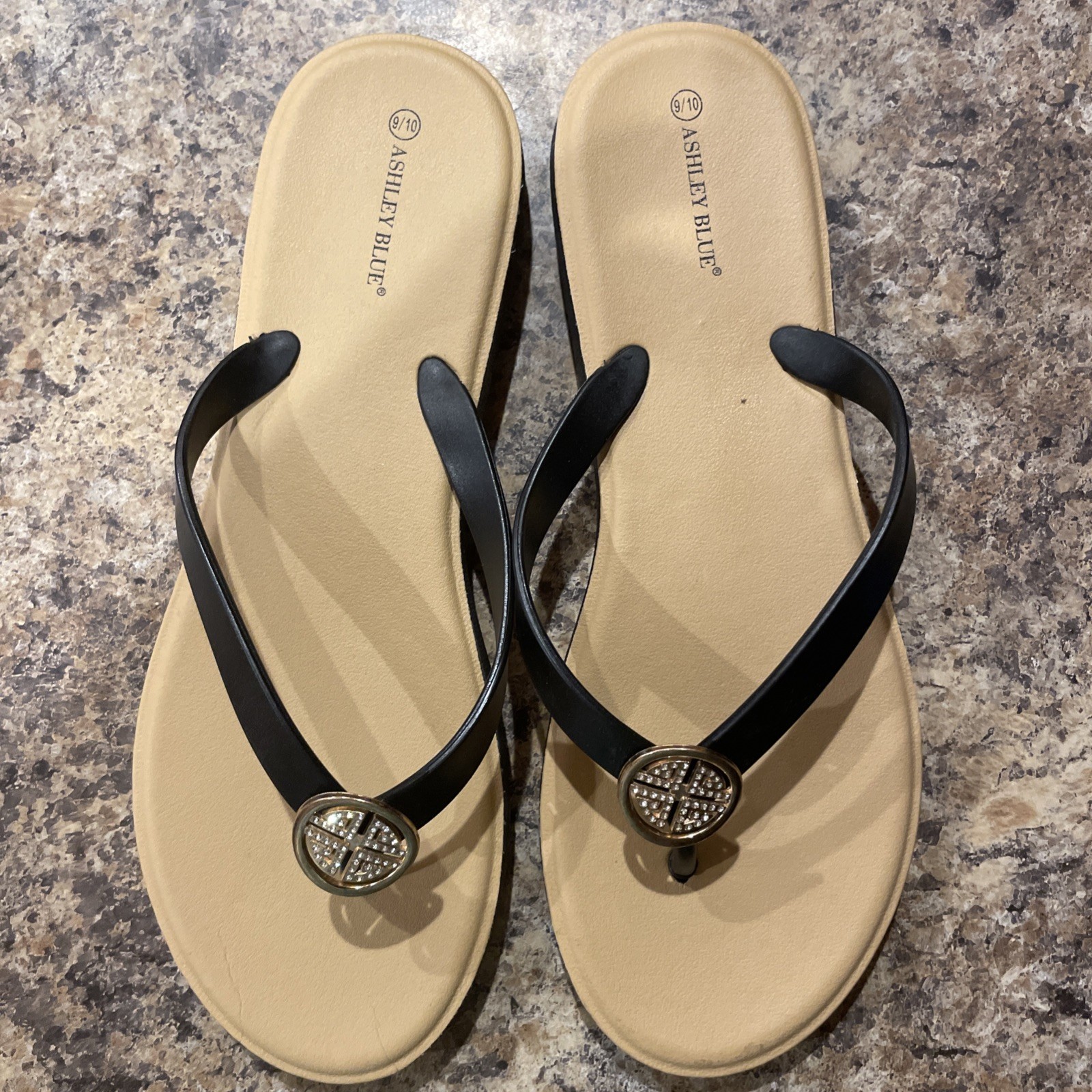 APL Infradito Ashley blu taglia 9 10 con strass