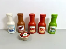 Step2 Condiments Fisher Tikes Pretend Play Food Relish, Sour Cream, BBQ, Coffee