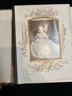 Antique Victorian Art Nouveau Celluloid Album with Floral Velvet Back and Photos — photo 8