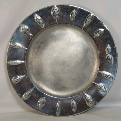Portmeirion Cast Aluminum Serving Plate Dish Platter Leaves Seasons Collection 