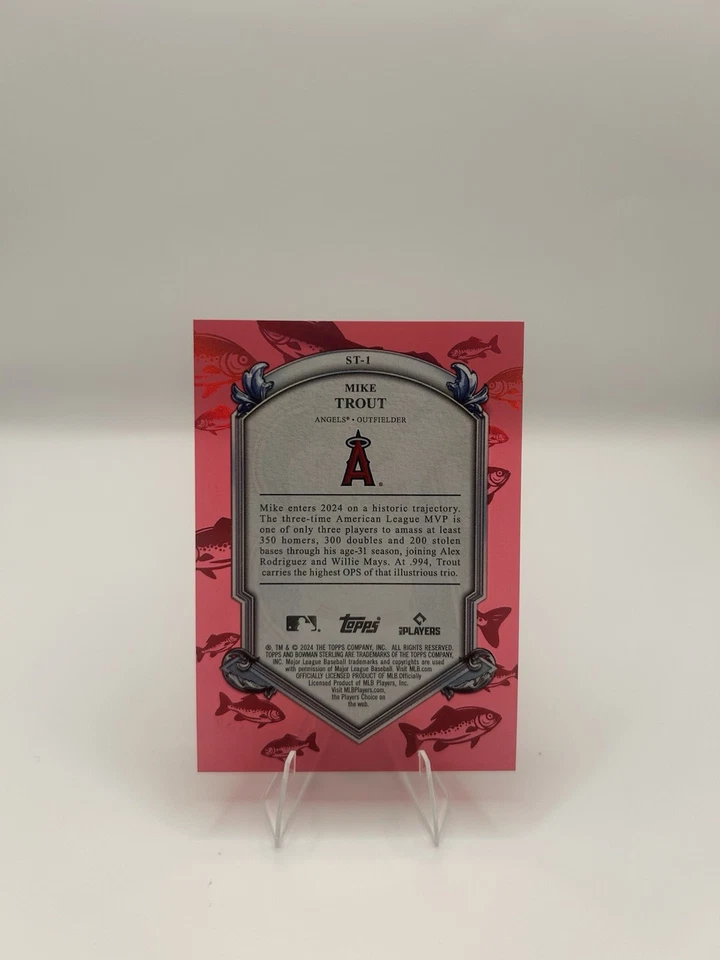 2024 Bowman Sterling Tek Mike форель КРАСНАЯ SSP /5 подходящих цветов ацетат 🔥 - Изображение 4 из 4