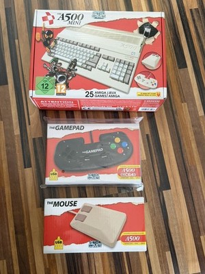 The A500 Mini Konsole mit 2 Gamepads 2 x Maus und 25 Spiele Amiga Retro 