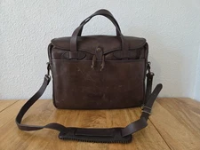 Filson Weatherproof Leather Original Briefcase | Sierra Brown | Rare | USA Made