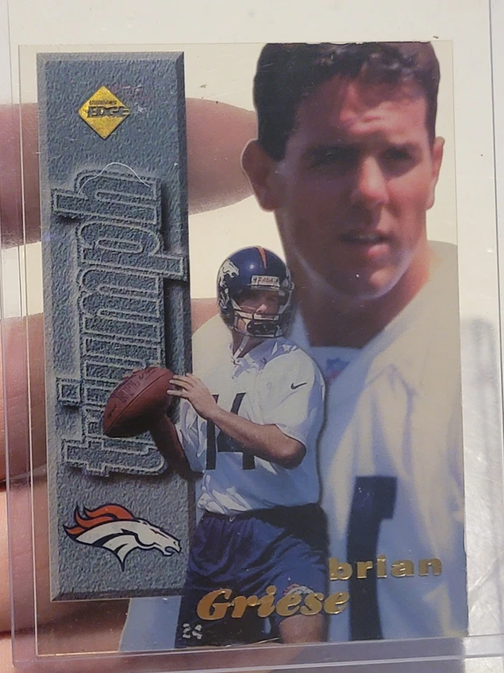 1998 Collector's Edge First Place Triumph Brian Griese Acetate CLEAR Broncos - Image 2 of 2