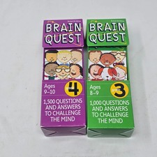Brain Quest Grade 3  4 Cards 2500 Questions And Answers To Challenge The Mind