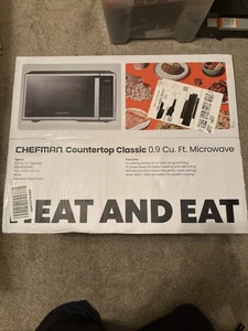 Chefman Four micro-ondes de comptoir 0.9 Cu. Ft. Acier inoxydable numérique...