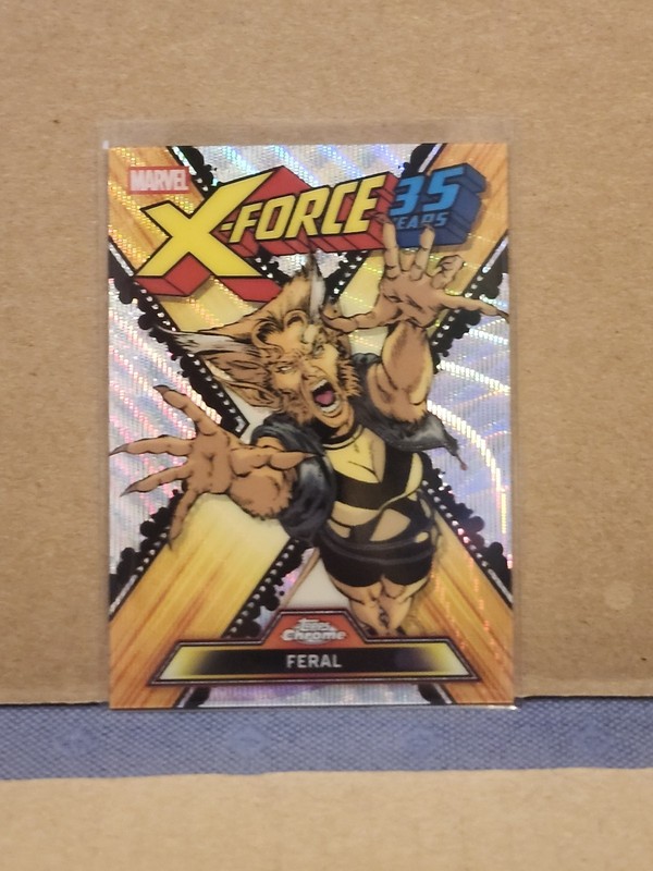 2026 Topps Chrome Marvel Comics #XF-06 Feral X-Force 35th Anniversary