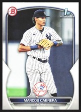 2023 Bowman Prospects Marcos Cabrera #BP-46 New York Yankees