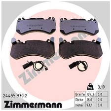 Zimmermann Bremsbelagsatz Bremsklötze vorne 4F0698151G 4F0698151H 22437830 Zimmermann Bremsbelagsatz Bremsklötze vorne 4F0698151G 4F0698151H 22437830