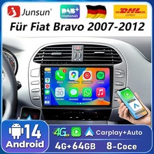 4+64G Android 14 CarPlay DAB+ Für Fiat Bravo 2007-2012 Autoradio LTE BT GPS Navi