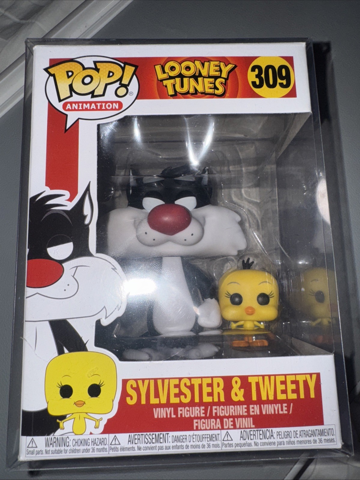 Sylvester and Tweety Pop #309 Looney Tunes Funko Pop Animation 2020 w/ Protector