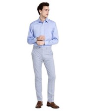 Calvin Klein Mens Slim fit Dress Pants 38W X 30L Blue Plaid