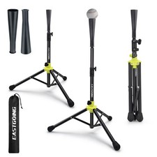 Heavy Duty Baseball and Softball Portable Travel Batting Tee .Easy Adjustable...