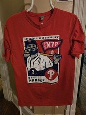 Bryce Harper - Philadelphia Phillies NLCS MVP T-Shirt - M - Fanatics - EUC
