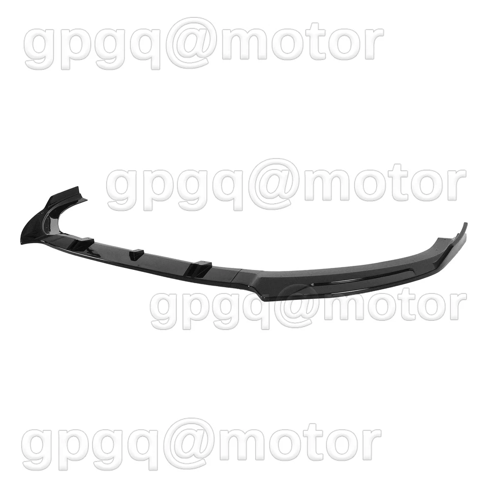 For Audi A3 S3 S-Line 8V 2013-16 Glossy Black Front Bumper Lip Splitter Spoiler - Image 4 of 4