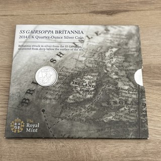 2014 Royal Mint SS Gairsoppa Britannia Quarter Ounce Silver Coin (50)