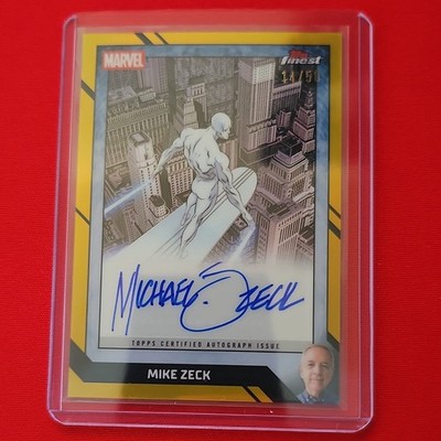 Topps 2026 Finest Fantastic Four Silver Surfer Black Autograph Mike Zeck  /50