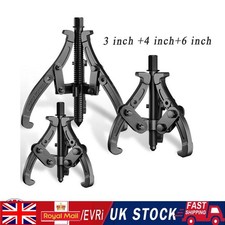 Image of 3PC 3LEG JAW REVERSIBLE GEAR HUB BEARING PULLER PULLEY REMOVAL TOOL Set 3" 4" 6"