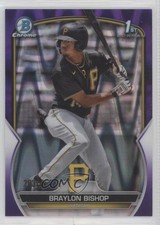 2023 Bowman Chrome Prospects Purple RayWave Refractor /250 Braylon Bishop 06st