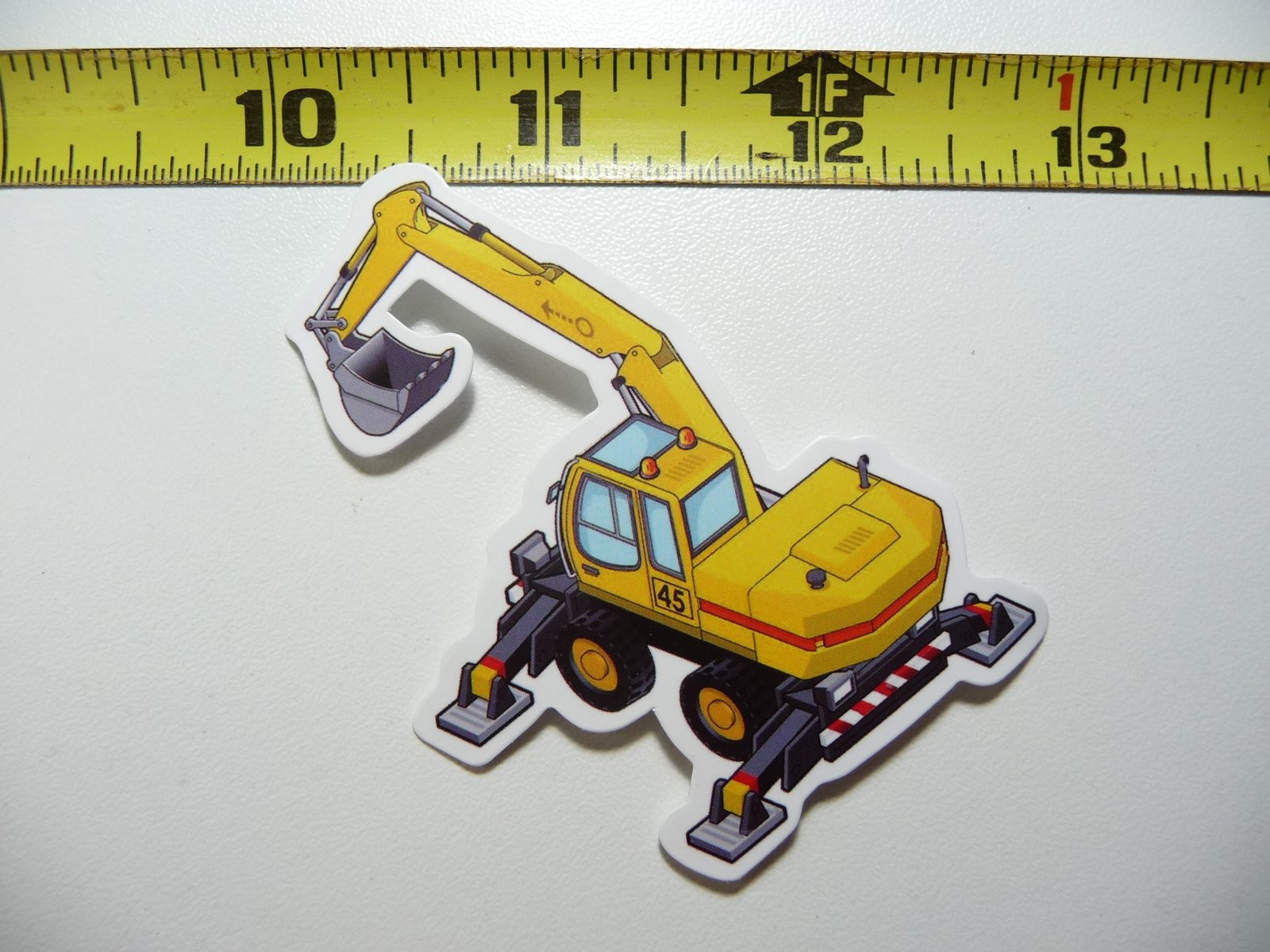 EXCAVATOR WITH STABILIZERS DECAL STICKER HEAVY EQUIPMENT CONSTRUCTION