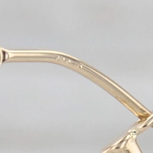 0.15ctw Diamond Hoop Earrings 10k Yellow White Gold Snap Top Round Hoops - Image 4 of 4