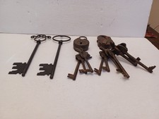 DECORATIVE KEYS LOCKS REPRODUCTION LOT USED SEE PHOTOS