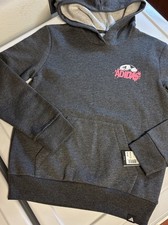 NWT Girls Medium 10/12 Adidas Soccer Hoodie Sweatshirt Back Graphic