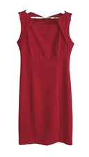 Tahari Sleeveless Raspberry Red Knee Length Dress Size 4
