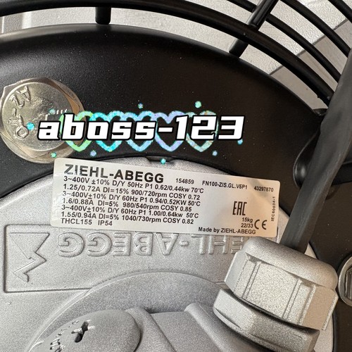 ZIEHL-ABEGG FN100-ZIS.GL.V5P1 154859 Cool Fan#1pcs New In Box - Afbeelding 3 van 5