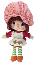 STRAWBERRY SHORTCAKE GIRLS PINK PLUSH RAG DOLL CLASSIC RETRO 14 INCH 2016