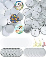   150 Pcs 2.28inch 58mm Button Badge Blanks Kit - DIY Supplies for Custom Pin...