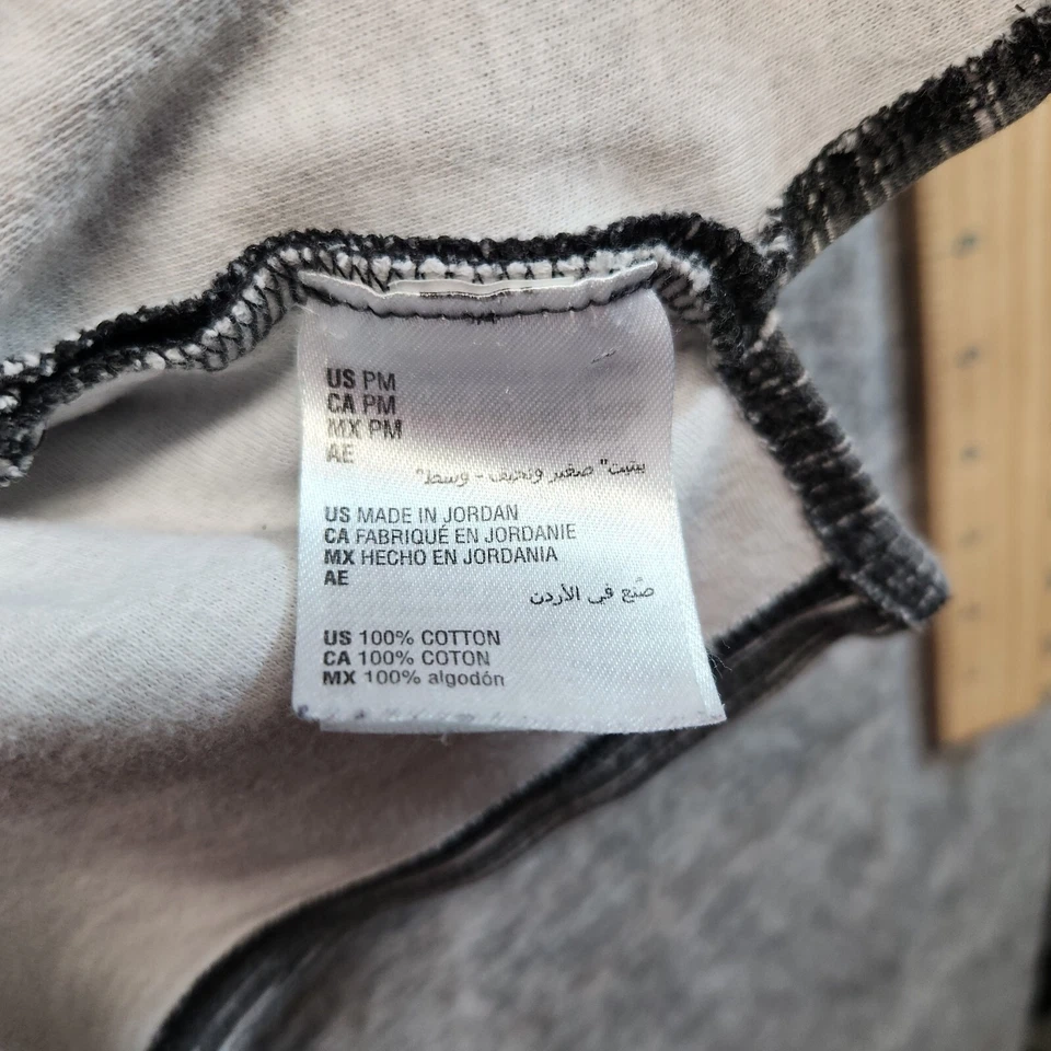 Top deportivo para mujer Karen Scott gris jaspeado cuello falso manga 3/4 talla pequeña M Foto 4 de 4