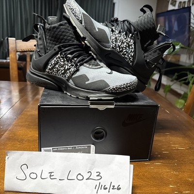 Size 9 - Acronym x Nike Air Presto Mid Cool Grey