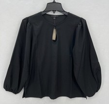 J.Crew Puff Sleeve Satin Back Crepe Top Women...