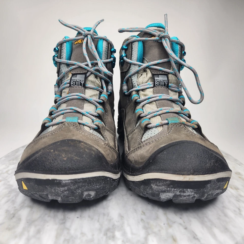 Botas de senderismo impermeables KEEN Durand Evo Mid azul gris para mujer talla 11 1011555 Foto 3 de 4