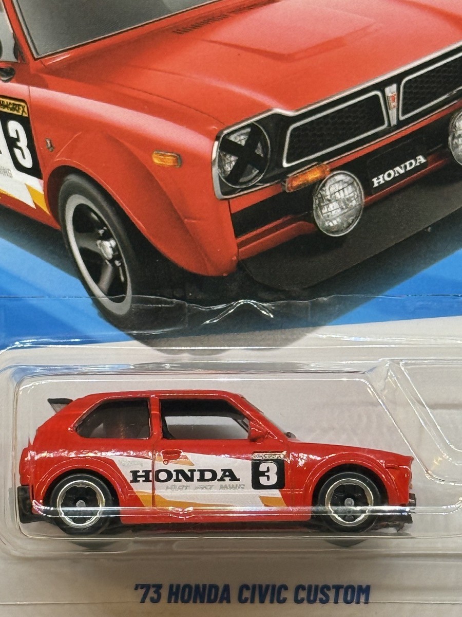 NEW 2025 Hot Wheels 73 Honda Civic Custom 231/250 Then And Now 9