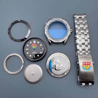 41mm Watch Components + Hands + Dial + Strap for 2824 2892 Movement