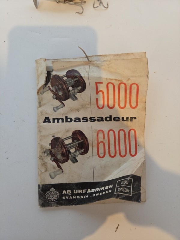 Ambassadeur Reel Booklet Garcia Fishing Baitcasting 5000 6000 Published 1960 