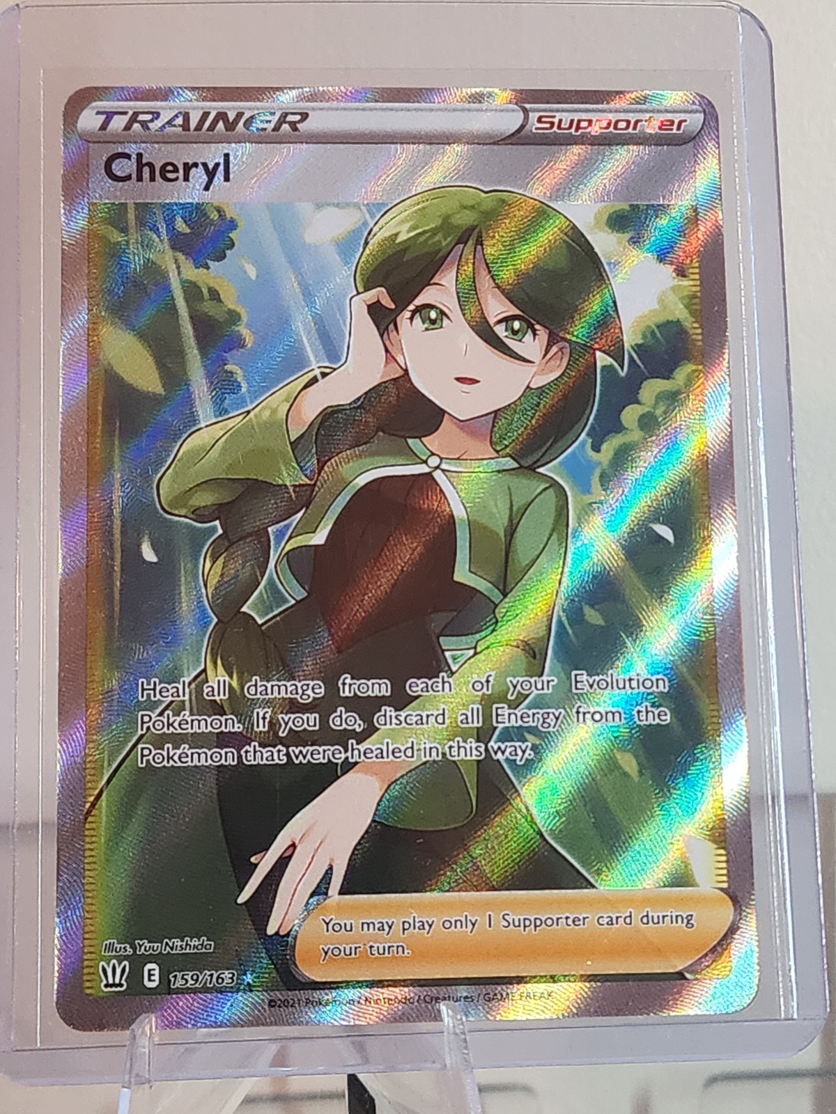 Pokémon TCG: Cheryl 159/163 Battle Styles Full Art Ultra Rare Near Mint