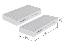 FOR BOSCH 1 987 435 110 CABIN FILTER