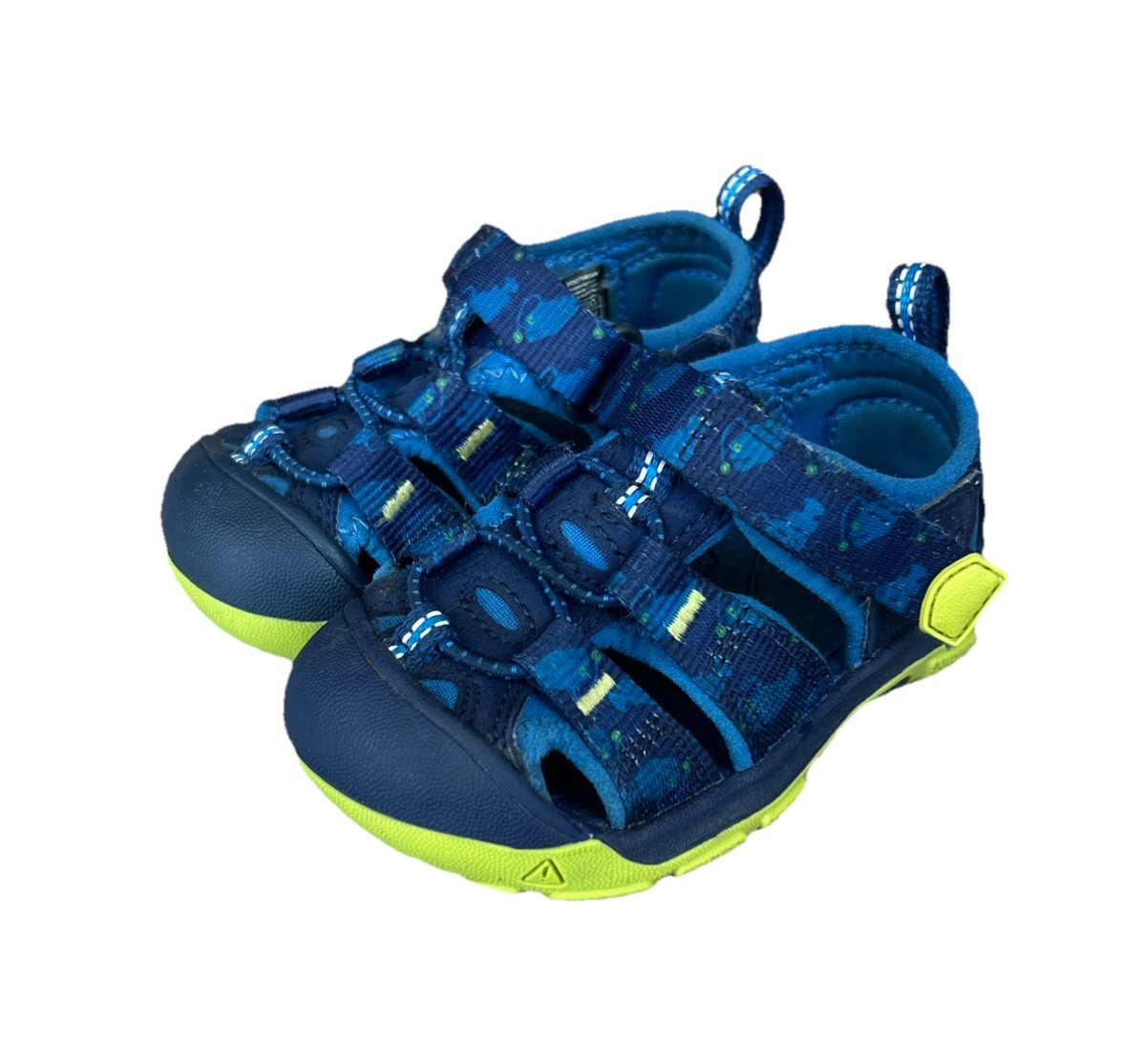 Sandali unisex bambino Keen lavabili Newport H2 blu verde modello pesce taglia 5