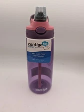 Contigo Aubrey Spill & Leak Proof Bottle 14oz Purple/Pink NEW!!