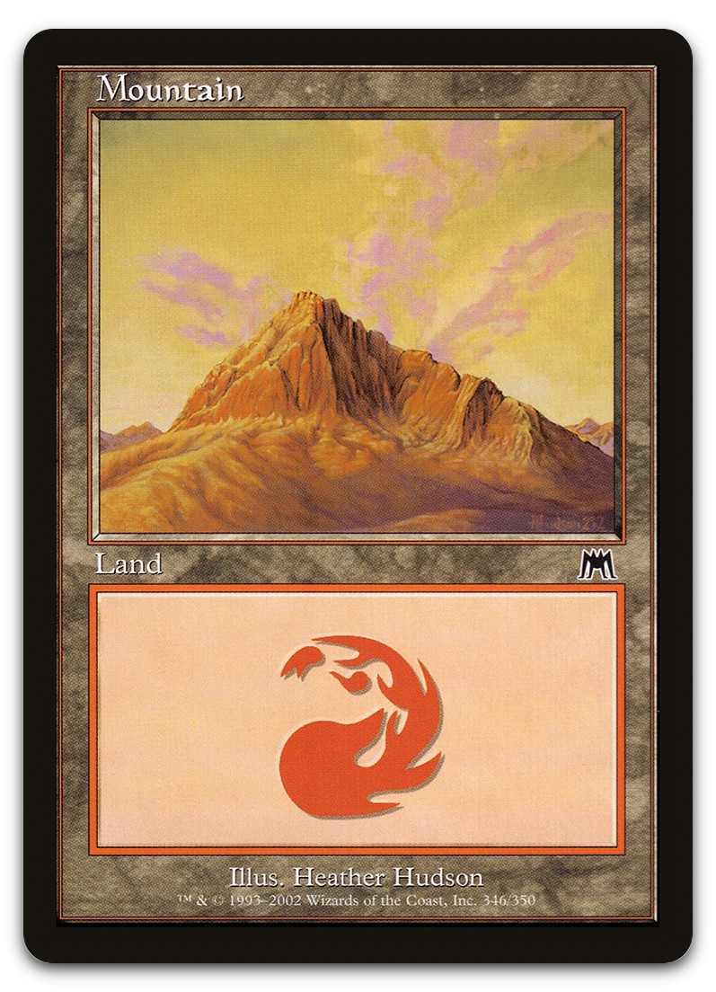 Mountain (346) #346 (LP) Onslaught ONS Magic MTG