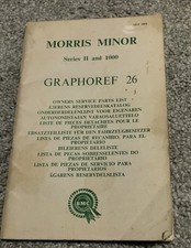 Morris Minor Series II & 1000 owners Service Parts List AKD1894 graphoref 26